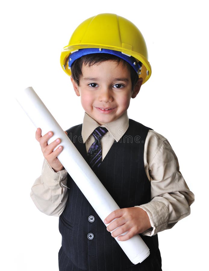 Futur architecte adorable images stock Futur architecte adorable images stock
