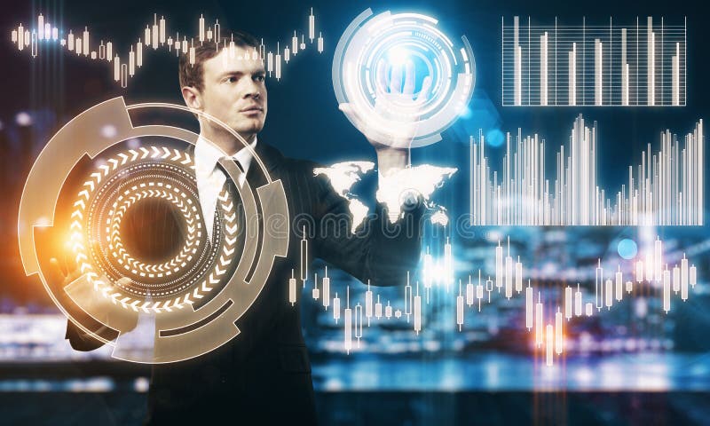 Future and analytics concept stock photo Future and analytics concept stock photo