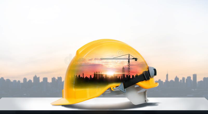 Future building construction engineering project stock photography