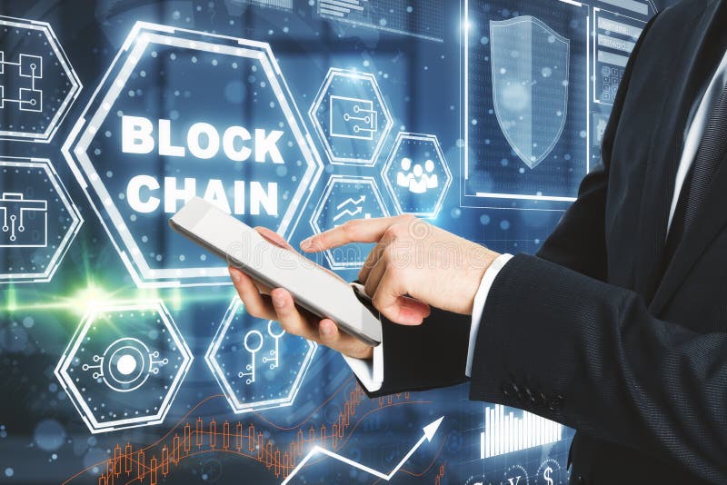 Future and cryptography concept royalty free stock photos Future and cryptography concept royalty free stock photos