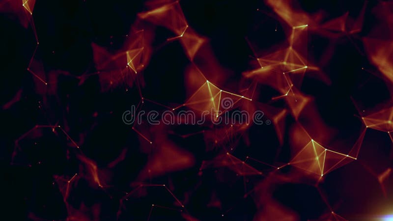 Futuristic Abstract Plexus Background Animation Digital Network Connection stock video