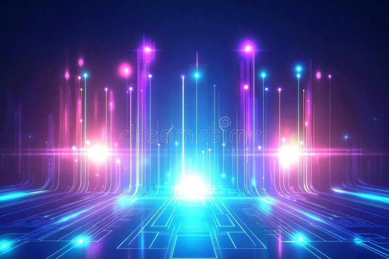 Neon Purple Glow Classroom Vibe