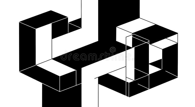 Futuristic Abstract Art with Digital Elements royalty free illustration.