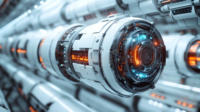 Futuristic AI-Generated Technology stock image