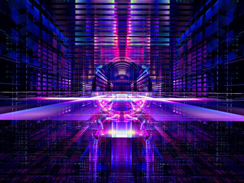 Futuristic Background Abstract Digitally Generated 3d Illustration Stock Illustration Illustration Of Data Background