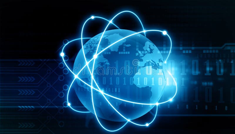 Futuristic background of Global business network, internet, Globalization concept. 3d illustration. Global network connection map stock images, royalty-free photos and pictures