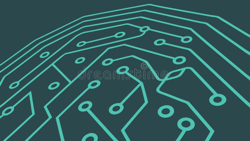 Futuristic Circuit Board Pattern Vector Technology, vector design Generative AI stock illustration