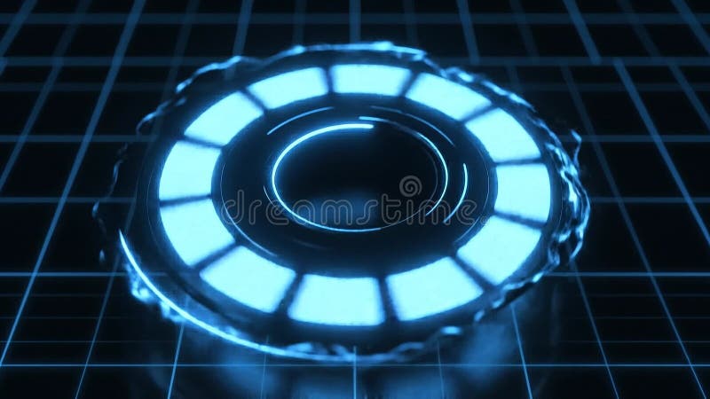 Futuristic Circular Loading Animation with Neon Glow vector illustration