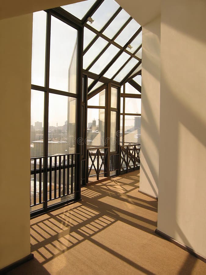 Futuristic corridor. royalty free stock photo