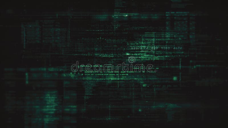Cryptographic Matrix Blockchain Data Simulation stock images