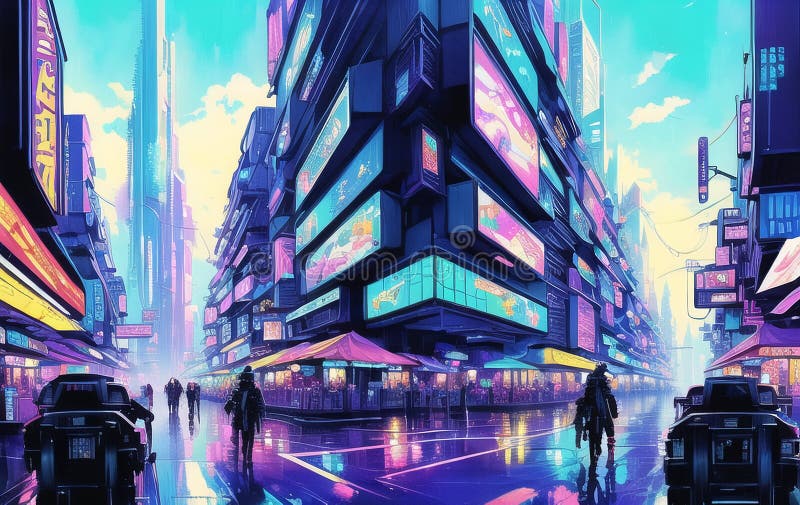 Cyberpunk theme wallpaper