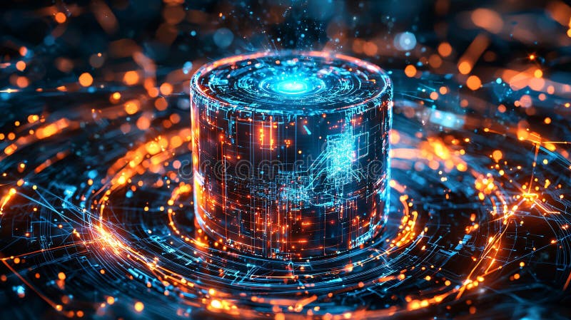 Energy core vector illustration