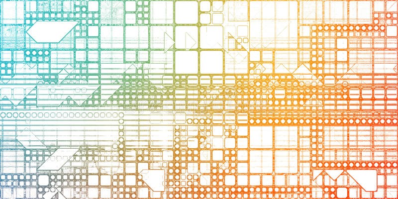 Futuristic Data stock illustration