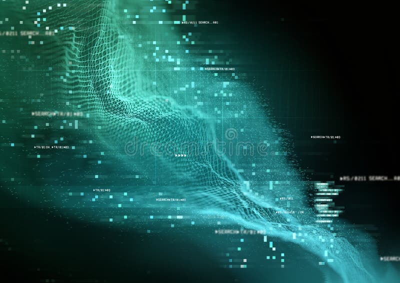 Futuristic Data Visualization royalty free illustration