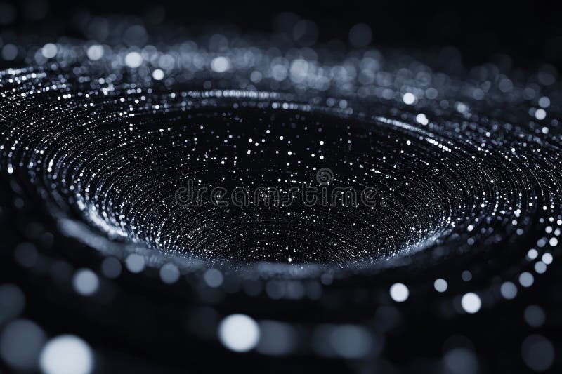 Futuristic Digital Hologram in Abstract Space royalty free stock photos