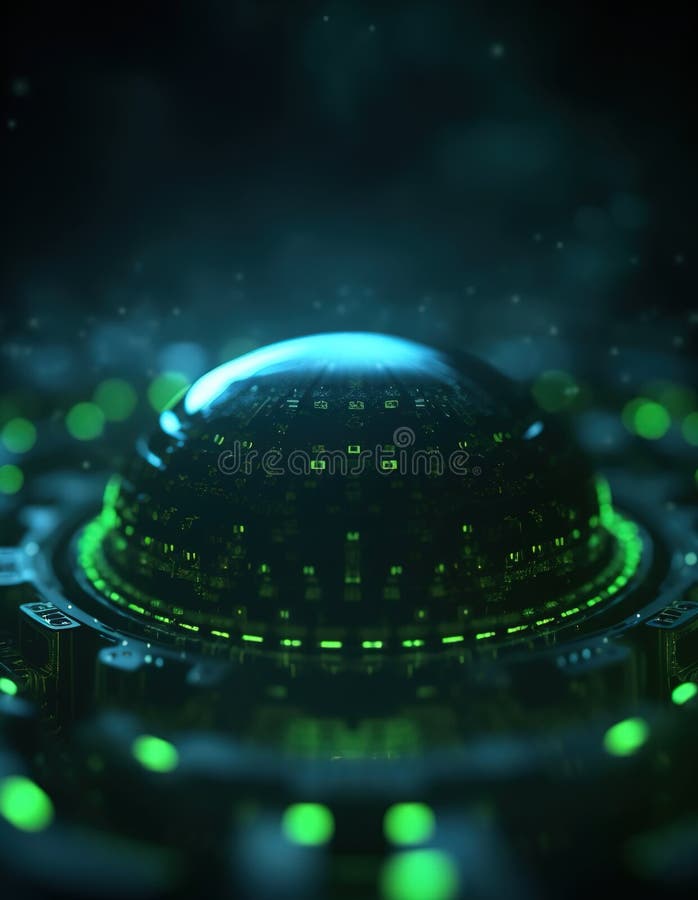 Futuristic Digital Technology Background. Display background. stock illustration
