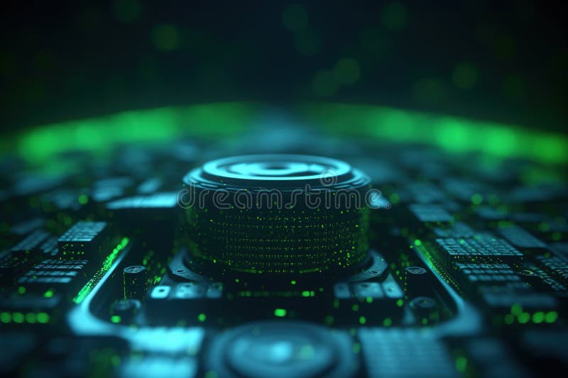Futuristic Digital Technology Background. Display background. royalty free illustration