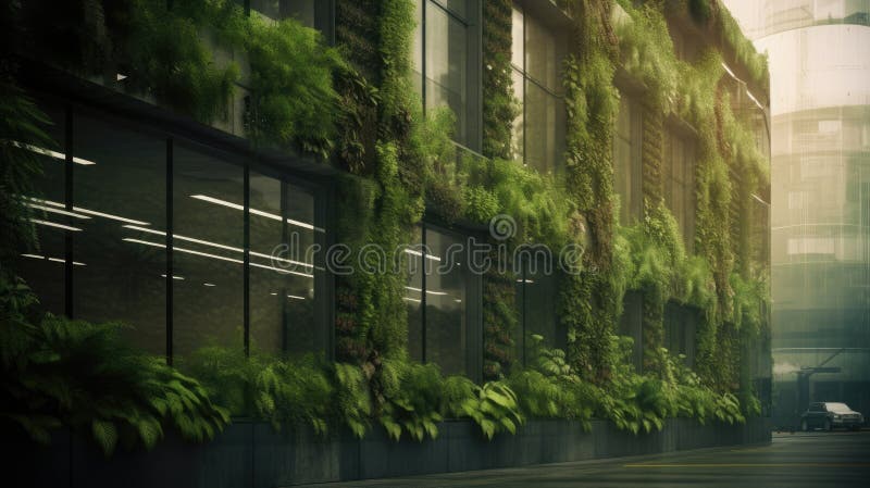 Futuristic Eco Building City Go Green Concept Generated Ai Stock Image ...