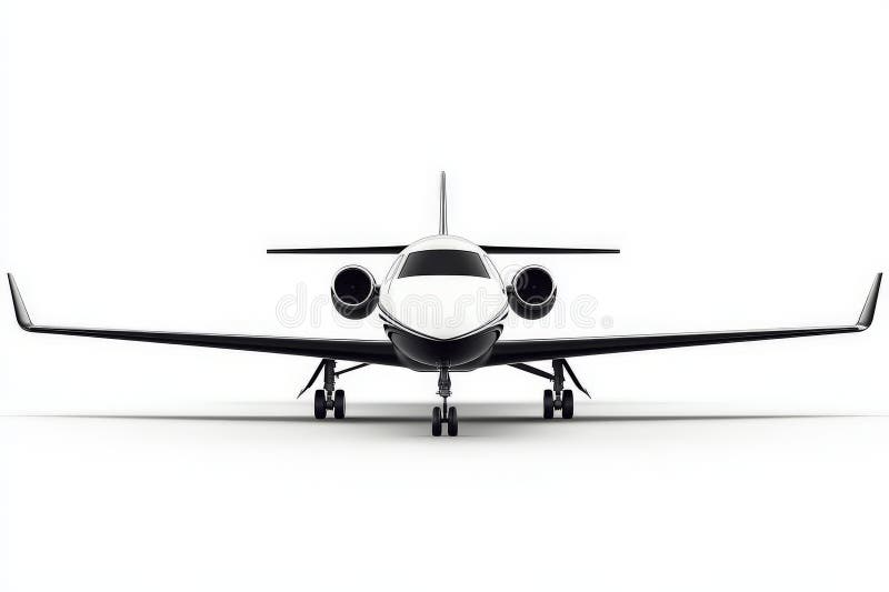 Futuristic Electric Aircraft Design vector illustration