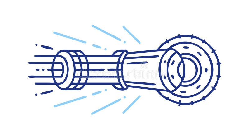 Futuristic Energy Tunnel. Warp Speed and Quantum Travel Technology, vector design Generative AI royalty free illustration