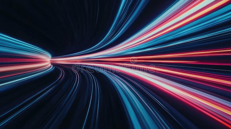 Futuristic Express Train Concept with Dynamic Motion royalty free stock image