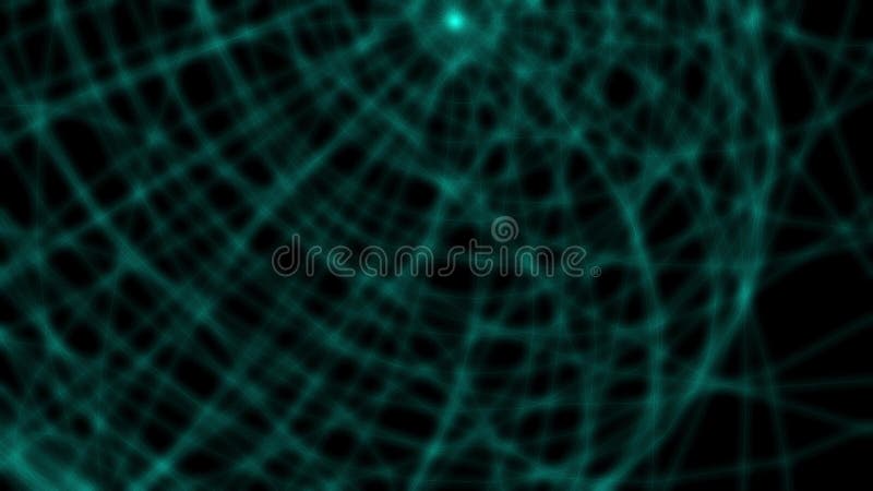 Futuristic green globe matrix floating in space abstract royalty free illustration