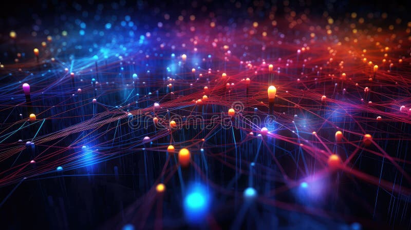 Futuristic high tech data stock illustration