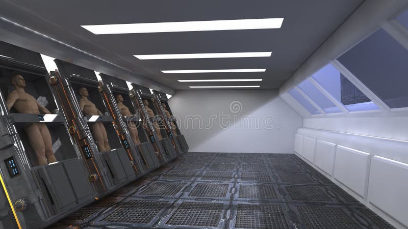 Futuristic interior royalty free stock photos