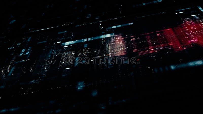 Futuristic Data Matrix Simulation Background. Futuristic metaverse, hi-tech digital data telemetry with encrypted numbers, display dynamic background for computer desktop screen display format