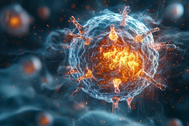 A futuristic micro-object made of glass and colorful wires, designed as a small bot, created using Stock technology vector illustration