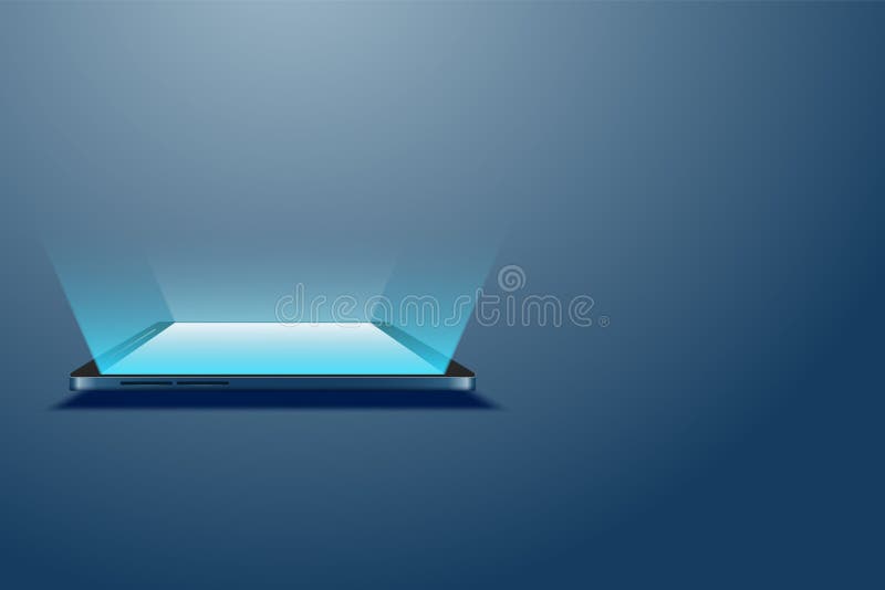 Futuristic Mobile Phone Vector Illustration vector illustration