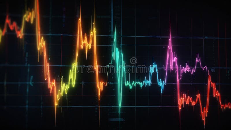 Futuristic Neon Heartbeat Visualization a Pulse of Technological ...