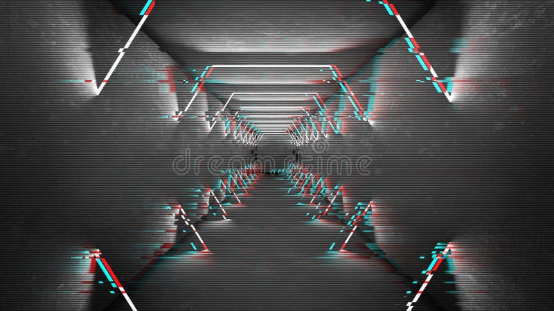 Futuristic pattern with glitch digital design. Internet technology. Abstract pixel light effect. Vhs glitch with noise royalty free stock image