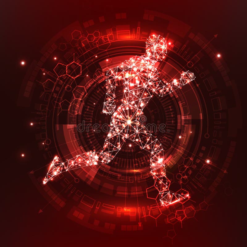 Futuristic red infographics as head-up display stock illustration Futuristic red infographics as head-up display stock illustration