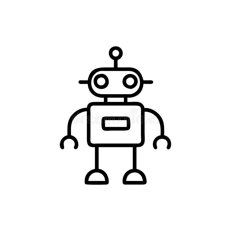 Futuristic Robot for Technology Themes royalty free illustration