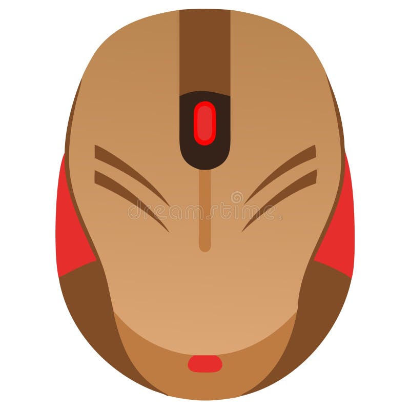 Futuristic Robot Helmet Vector Design für SciFi Kunst und Grafikprojekte vektor abbildung