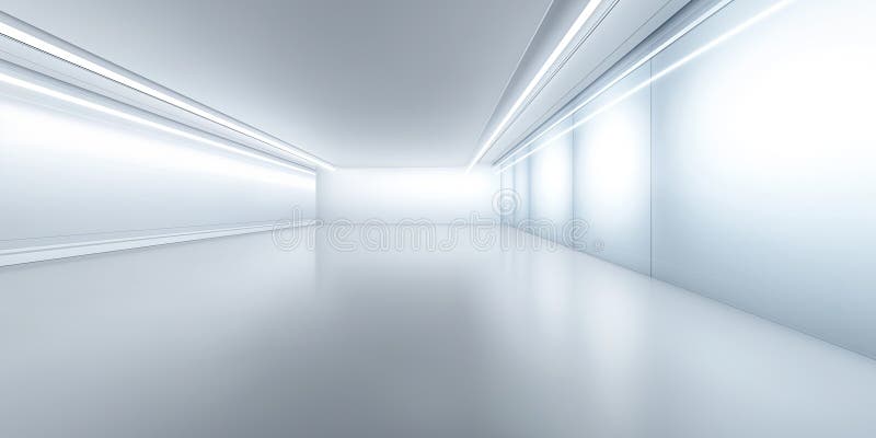 Futuristic room suit for future technology background stock illustration