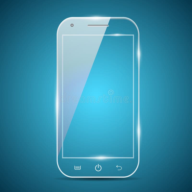 A futuristic smartphone royalty free illustration