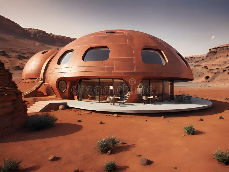 Futuristic space alien spaceship stock illustration