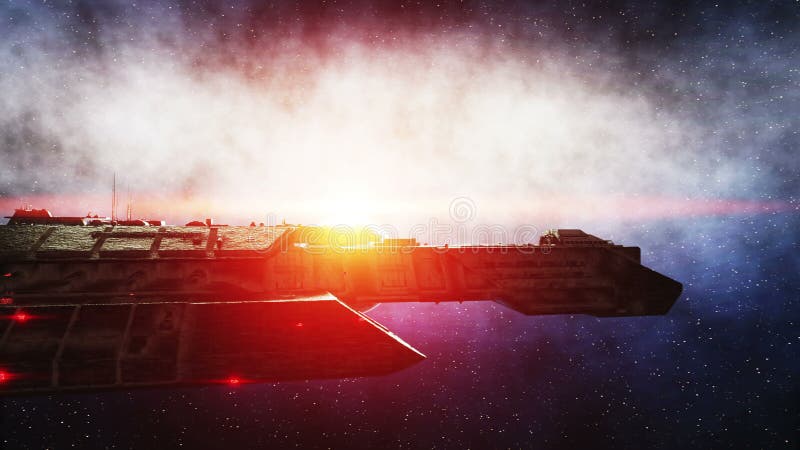 Futuristic space ship in space. Earth planet wonderfull view. realistic metal surface ship, displacement and normal map. Futuristic space ship earth planet wonderfull view realistic metal surface displacement normal map video
