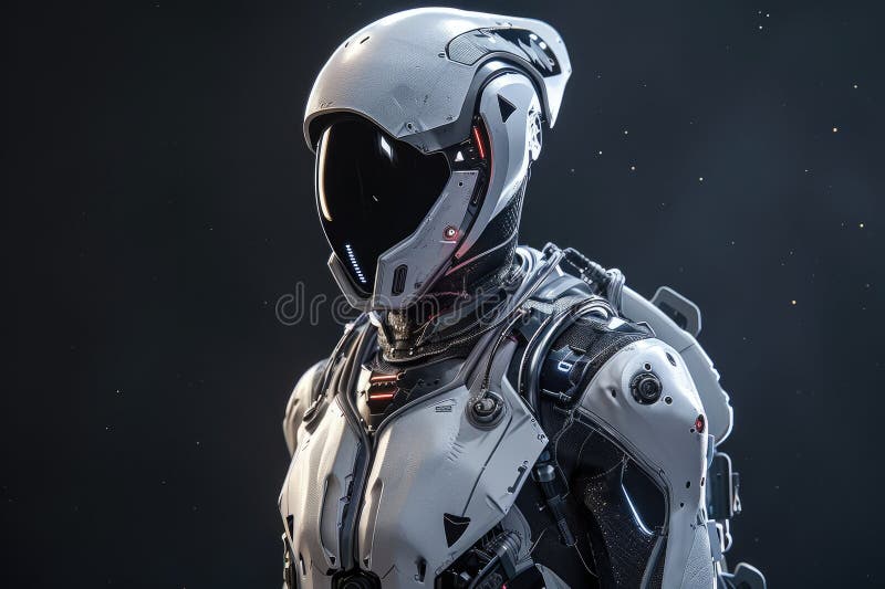 Futuristic space station with advanced scientific facilities royalty free illustration