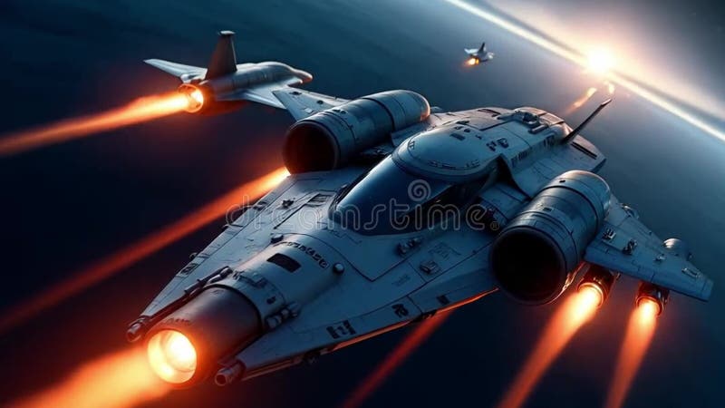 Futuristic Spaceships Soaring through the Cosmos: a Visual Journey of ...