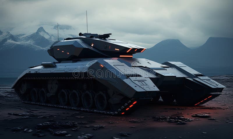 futuristic tanks