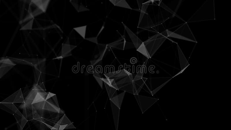 Futuristic Technology Poly and Connections Background stock illustration