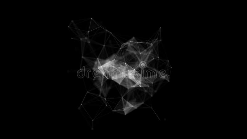 Futuristic Technology Poly and Connections Background vector illustration