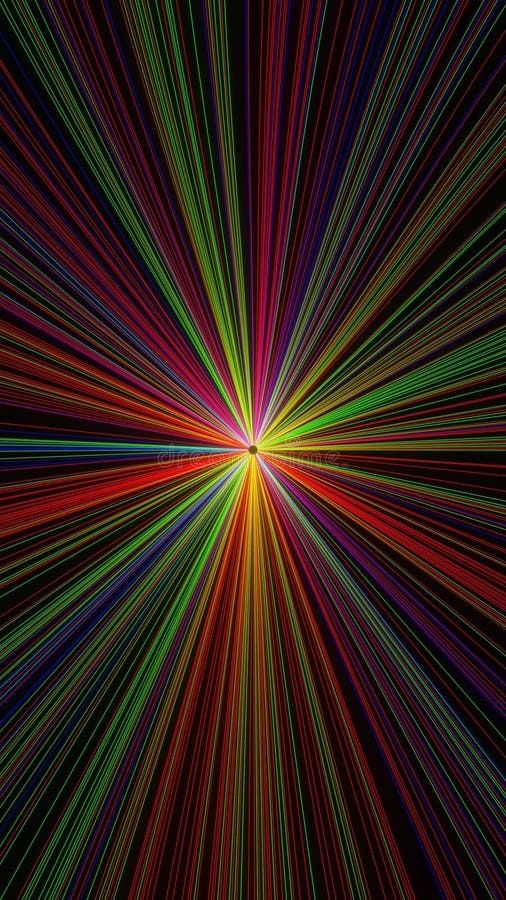 Futuristico astratto rotante neon light linea sfondo 3d rendering verticale royalty illustrazione gratis
