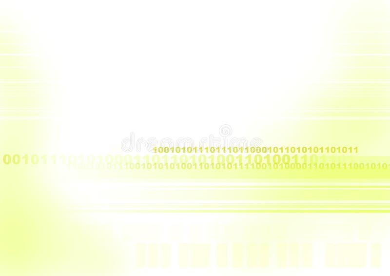 Futuristische Binaire Code royalty-vrije illustratie