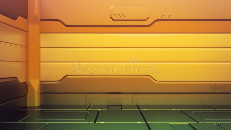Futuristisch binnenland met leeg stadium Moderne Toekomstige achtergrond Het concept van technologie van technologie sc.i-FI hall royalty-vrije illustratie Futuristisch binnenland met leeg stadium Moderne Toekomstige achtergrond Het concept van technologie van technologie sc.i-FI hall royalty-vrije illustratie
