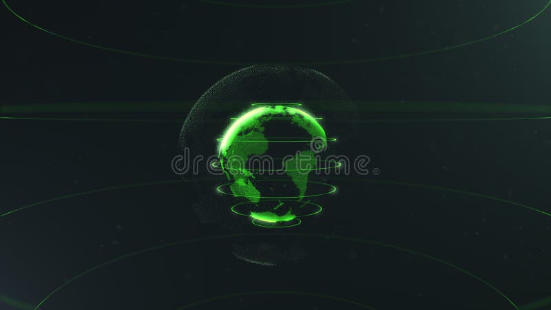 Futuristisch gebied van punten Globaliseringsinterface Betekenis van wetenschap en technologie abstracte grafiek het 3d teruggeve vector illustratie Futuristisch gebied van punten Globaliseringsinterface Betekenis van wetenschap en technologie abstracte grafiek het 3d teruggeve vector illustratie