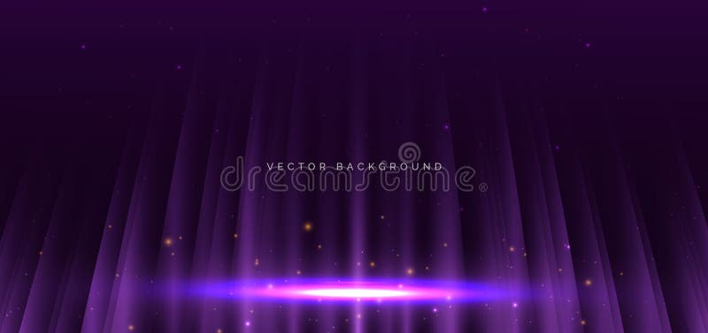 Futuristisch leuchtende violette vertikale Strahlen mit Geschwindigkeitsbewegung auf dunkelviolettem Hintergrund stock abbildung